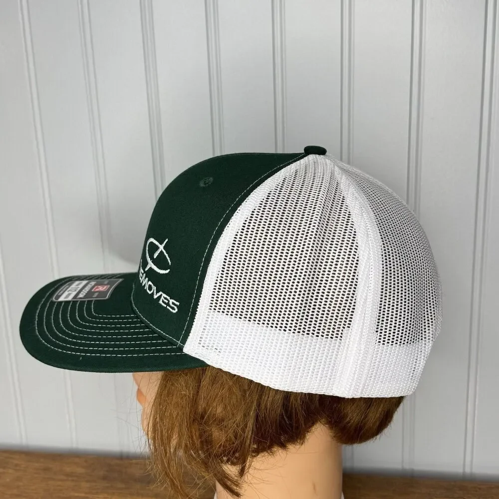 Cinemoves Green And White Trucker Hat Cast & Crew Gift Richardson 112 Mesh NWOT